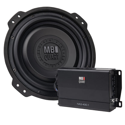 MB Quart 10" Subwoofer Upgrade for 2018-Current Jeep Wrangler JL, 400W Amplifier - 431780