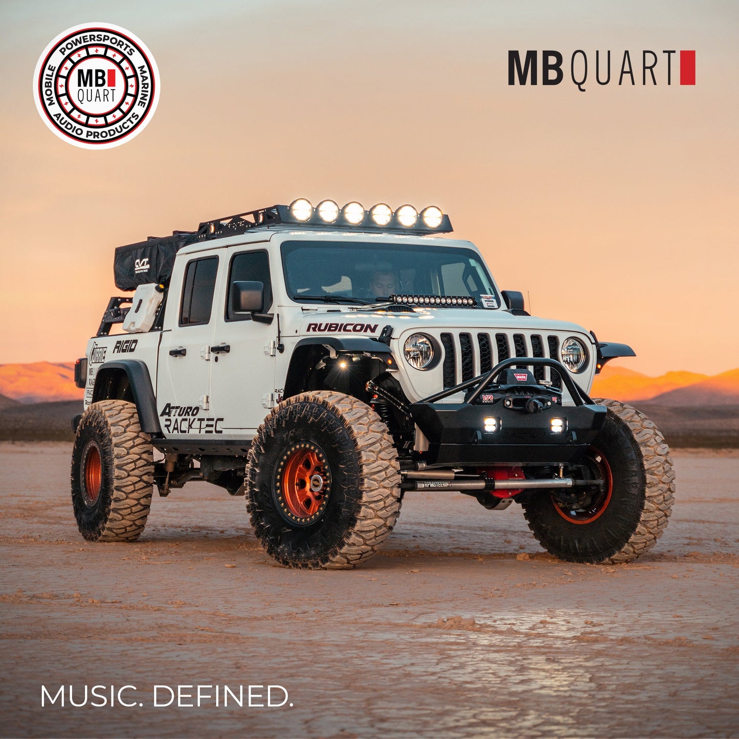 MB Quart 10" Subwoofer Upgrade for 2018-Current Jeep Wrangler JL, 400W Amplifier - 431780