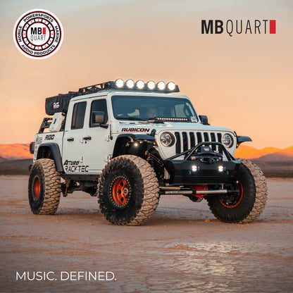 MB Quart 10" Subwoofer Upgrade for 2018-Current Jeep Wrangler JL, 400W Amplifier - 431780