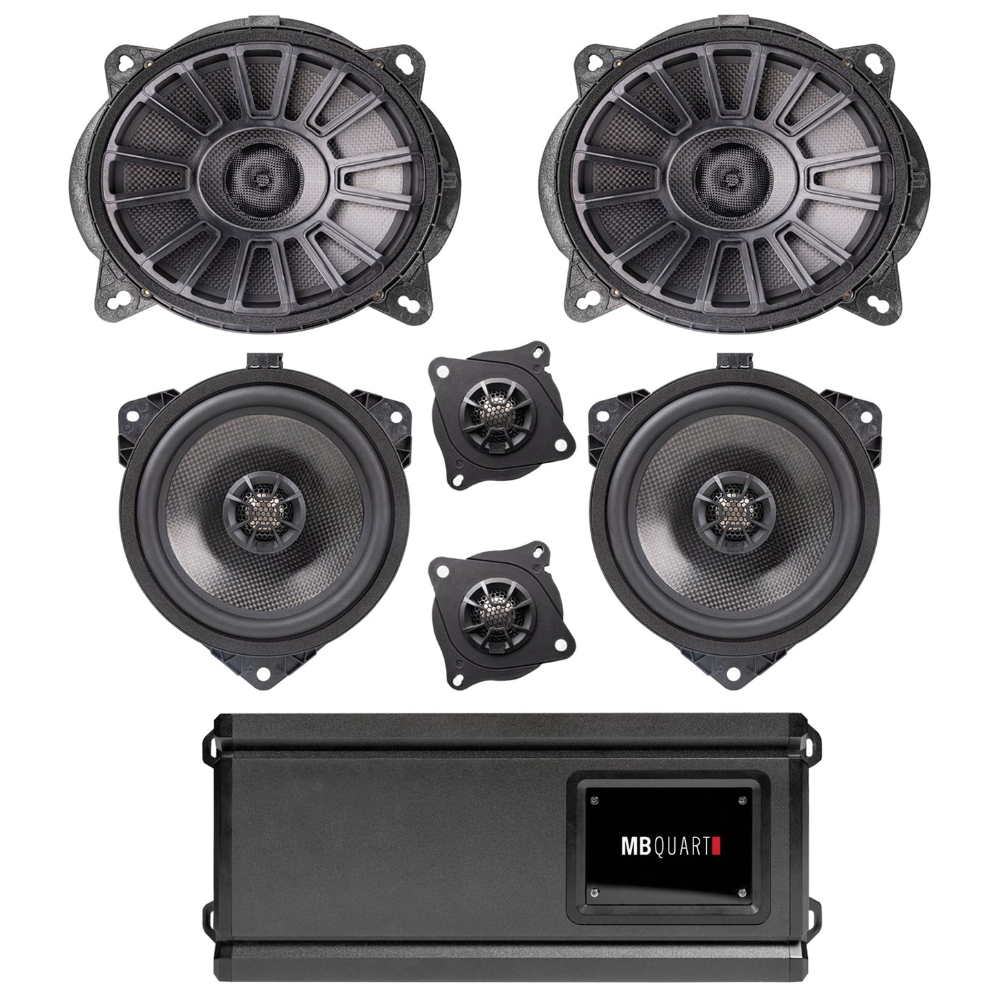 MB Quart 6 Speaker 700W Audio System Upgrade Kit for 2016-2023 Toyota Tacoma - 431784