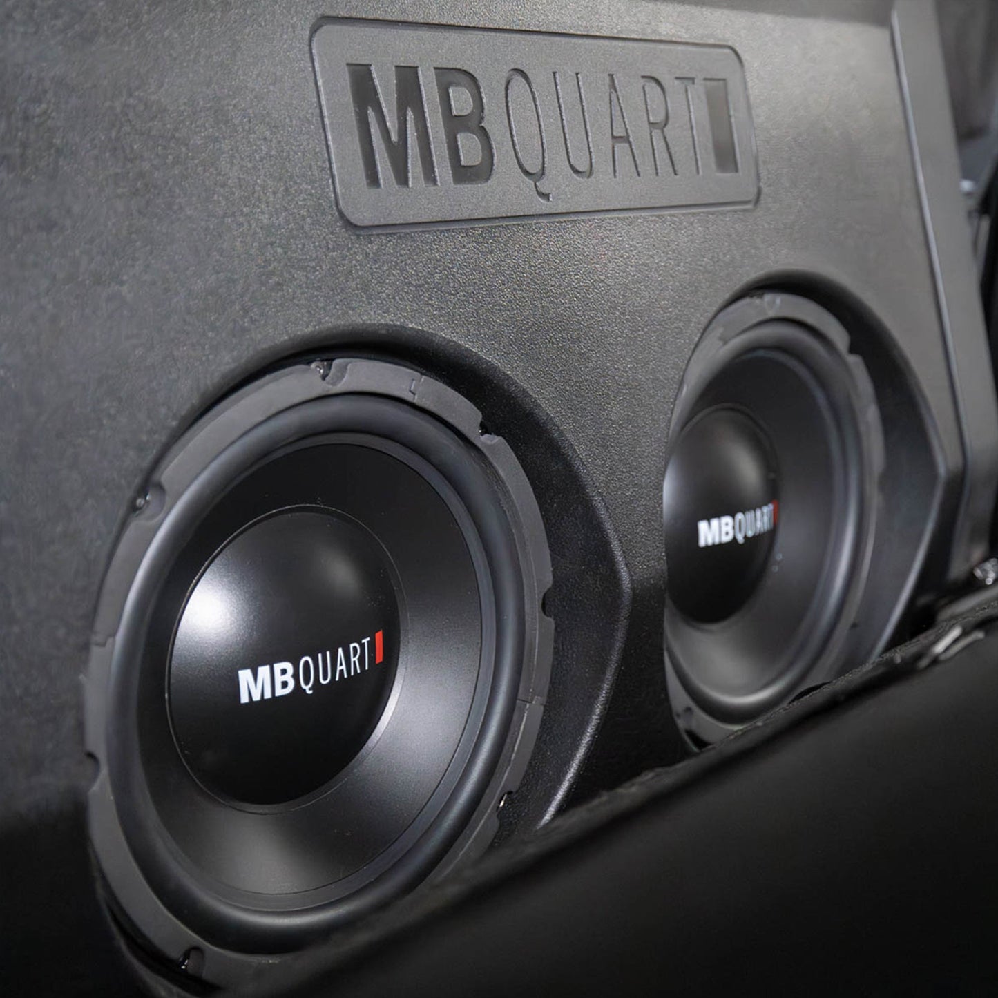 MB Quart Dual 10" Subwoofer Upgrade with Enclosure for 2016-2023 Toyota Tacoma - 431785