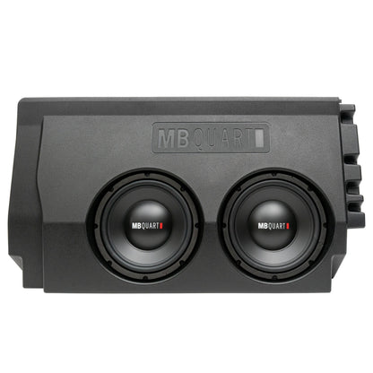 MB Quart Dual 10" Subwoofer Upgrade with Enclosure for 2016-2023 Toyota Tacoma - 431785