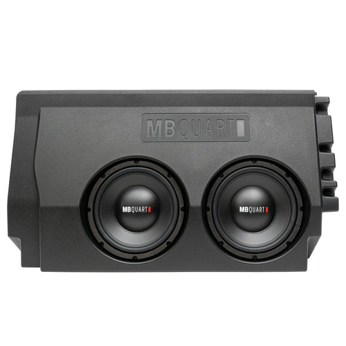 MB Quart Dual 10" Subwoofer Upgrade with Enclosure for 2016-2023 Toyota Tacoma - 431785