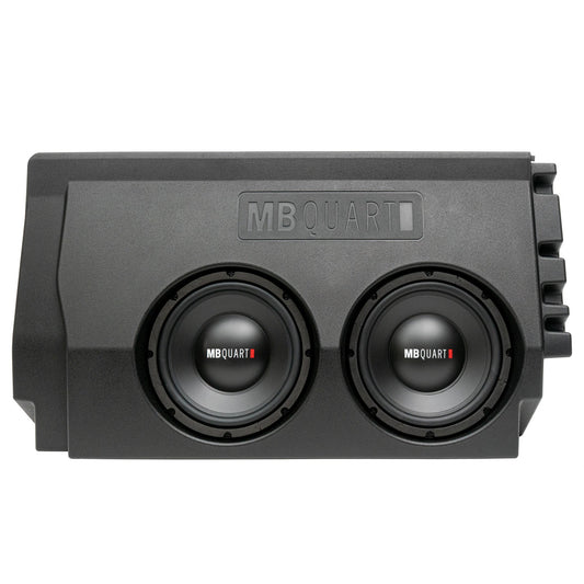 MB Quart Dual 10" Subwoofer Upgrade with Enclosure for 2016-2023 Toyota Tacoma - 431785