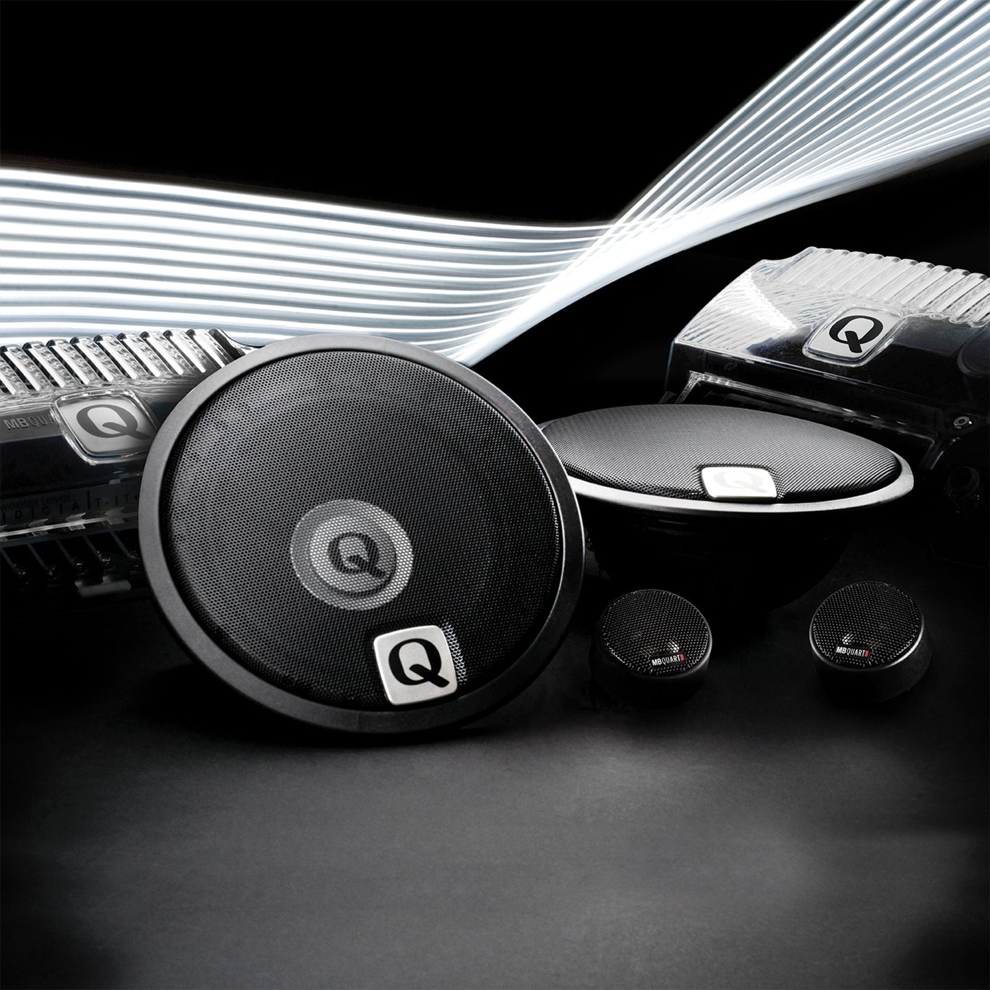 MB Quart Q Series 6.5" 2 Way Component Speakers with 1" Titanium Dome Tweeters - 431788