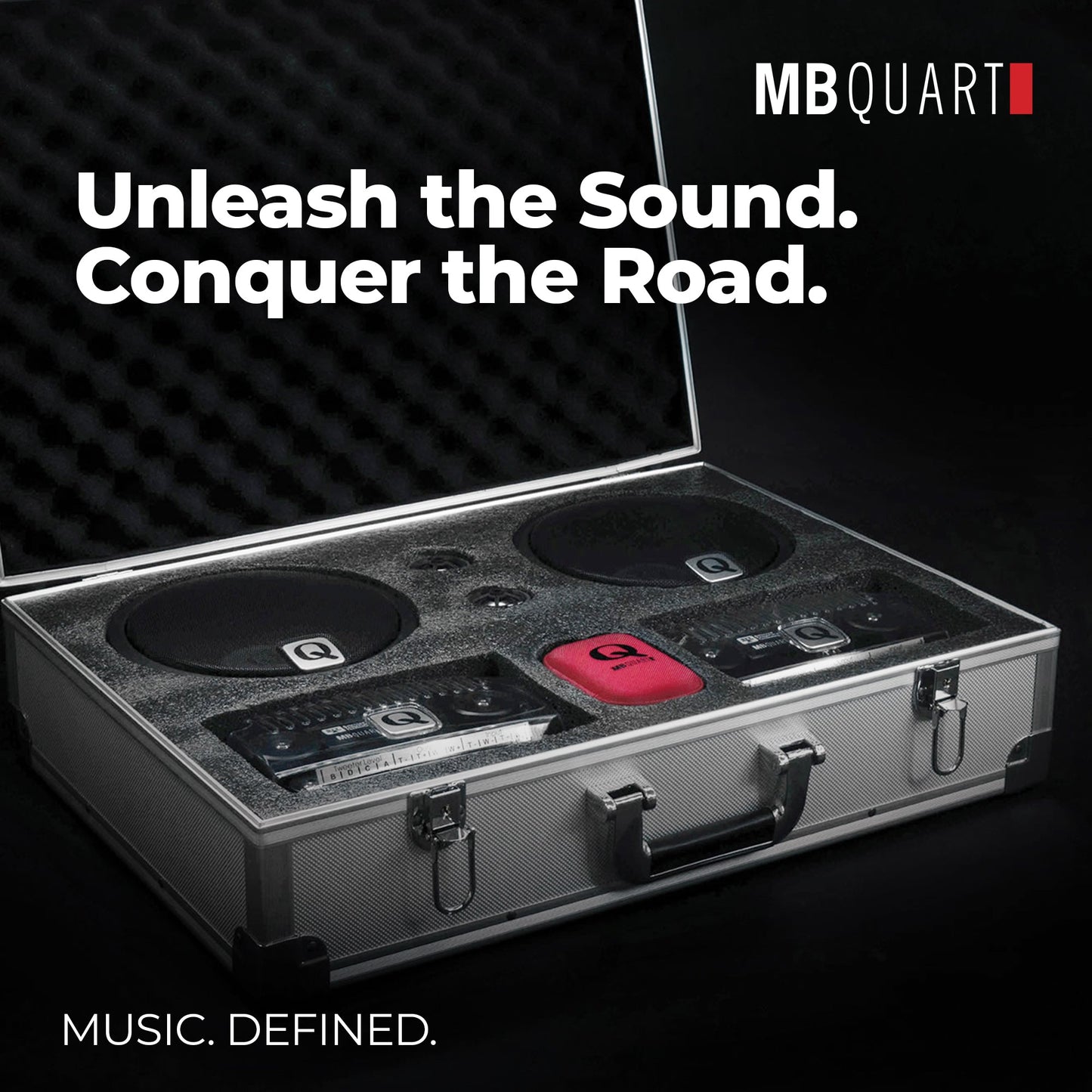 MB Quart Q Series 6.5" 2 Way Component Speakers with 1" Titanium Dome Tweeters - 431788