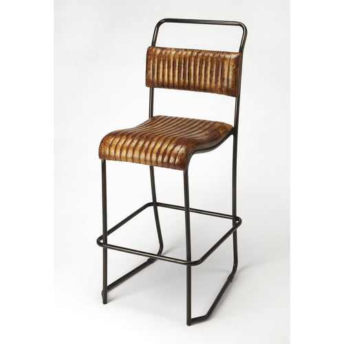 Butler Specialty Company Vega Leather 31"" Bar Stool, Light Brown  - 4349344