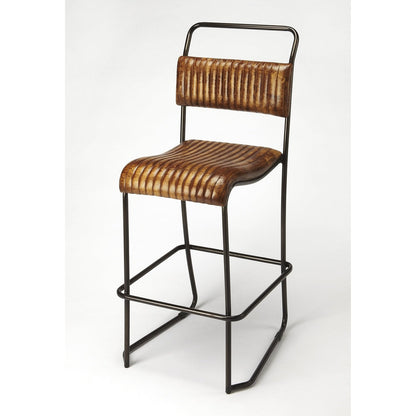Butler Specialty Company Vega Leather 31"" Bar Stool, Light Brown  - 4349344