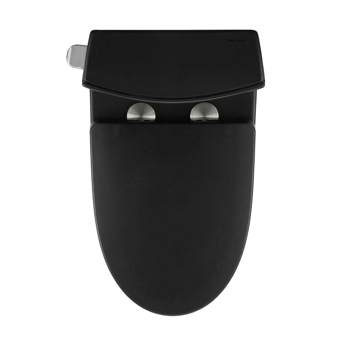 Swiss Madison St. Tropez One-Piece 10" Rough-in 1.28 GPF Left Flush Elongated Toilet in Matte Black - SM-1T273MB