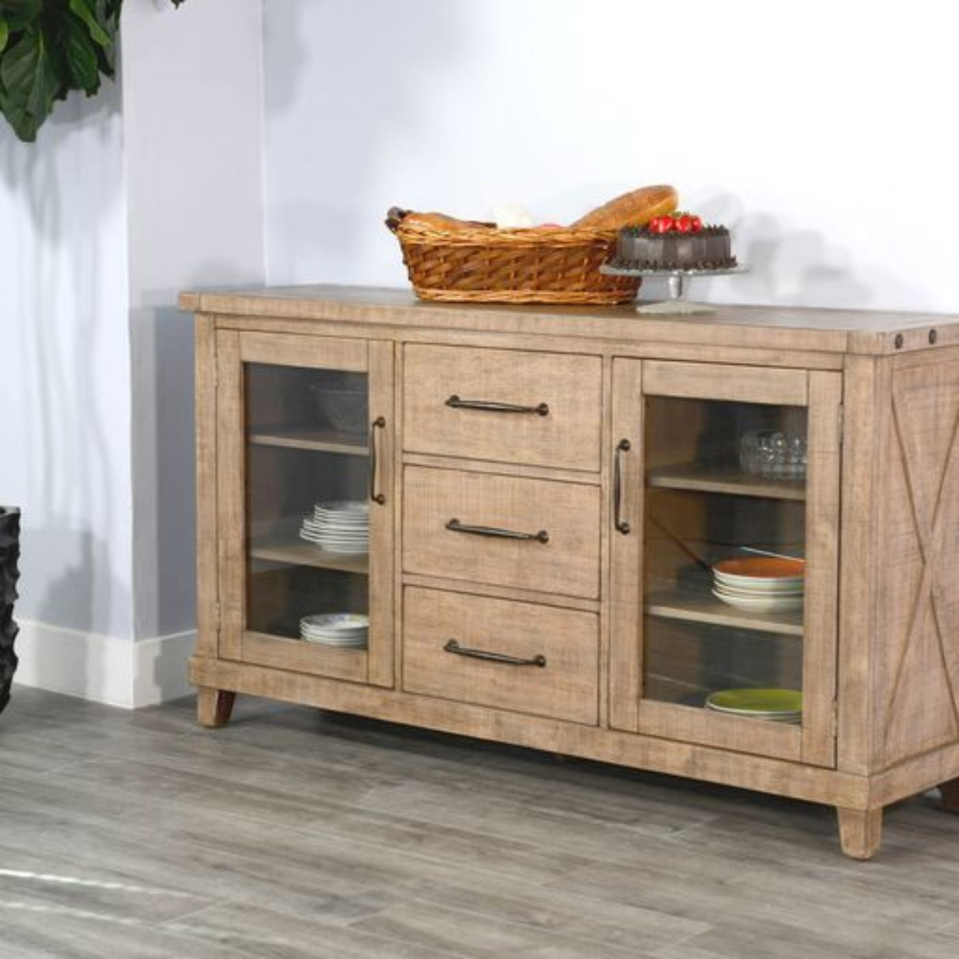 Sunny Designs Vivian - Server - Light Brown - 1910DR
