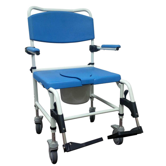 Drive Medical Aluminum Bariatric Rehab Shower Commode Chair - DM-NRS185008