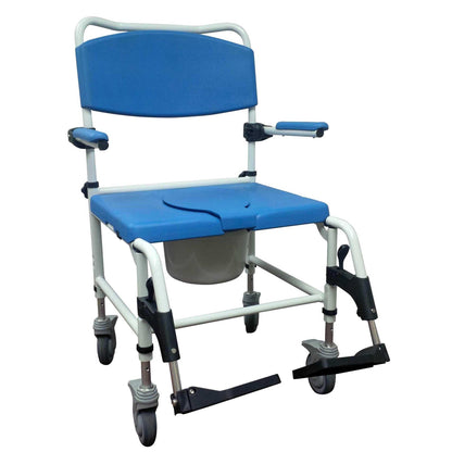 Drive Medical Aluminum Bariatric Rehab Shower Commode Chair - DM-NRS185008