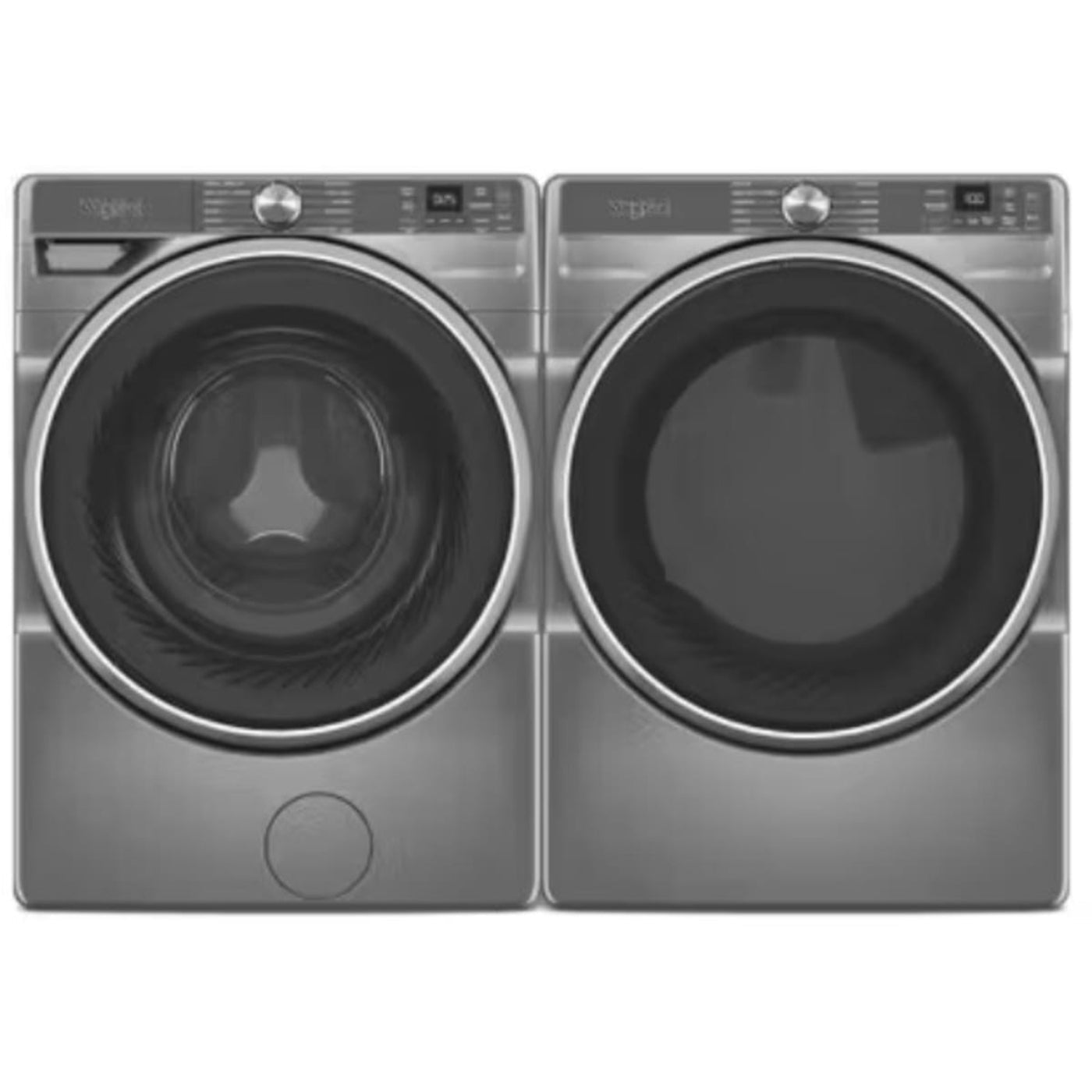 Whirlpool 5.0 cu ft Smart Front Load Washer & Whirlpool 27 Inch Smart Gas Dryer - WFW6720RR