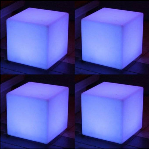 Main Access 16" Pool Spa Waterproof Color-Changing LED Light Cube Seat (4 Pack) - 45002