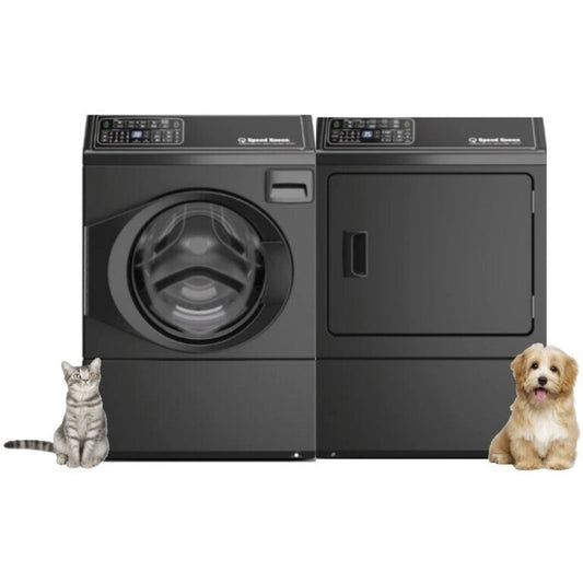Speed Queen FF7011BN 27 Inch Front Load Washer & Speed Queen DF7004BG 27 Inch Gas Dryer - Speed Queen-FF7011BN-DF7004BG