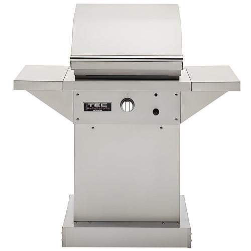 TEC Grills 26" Patio On Stainless Pedestal With Side Shelves (46")  -  PFR1LPPEDS