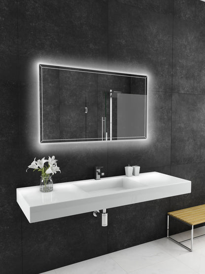 Paris Mirror 48" x 28" Rectangle Athena Dual Lighted Mirror 3000K - ATHEX48283000