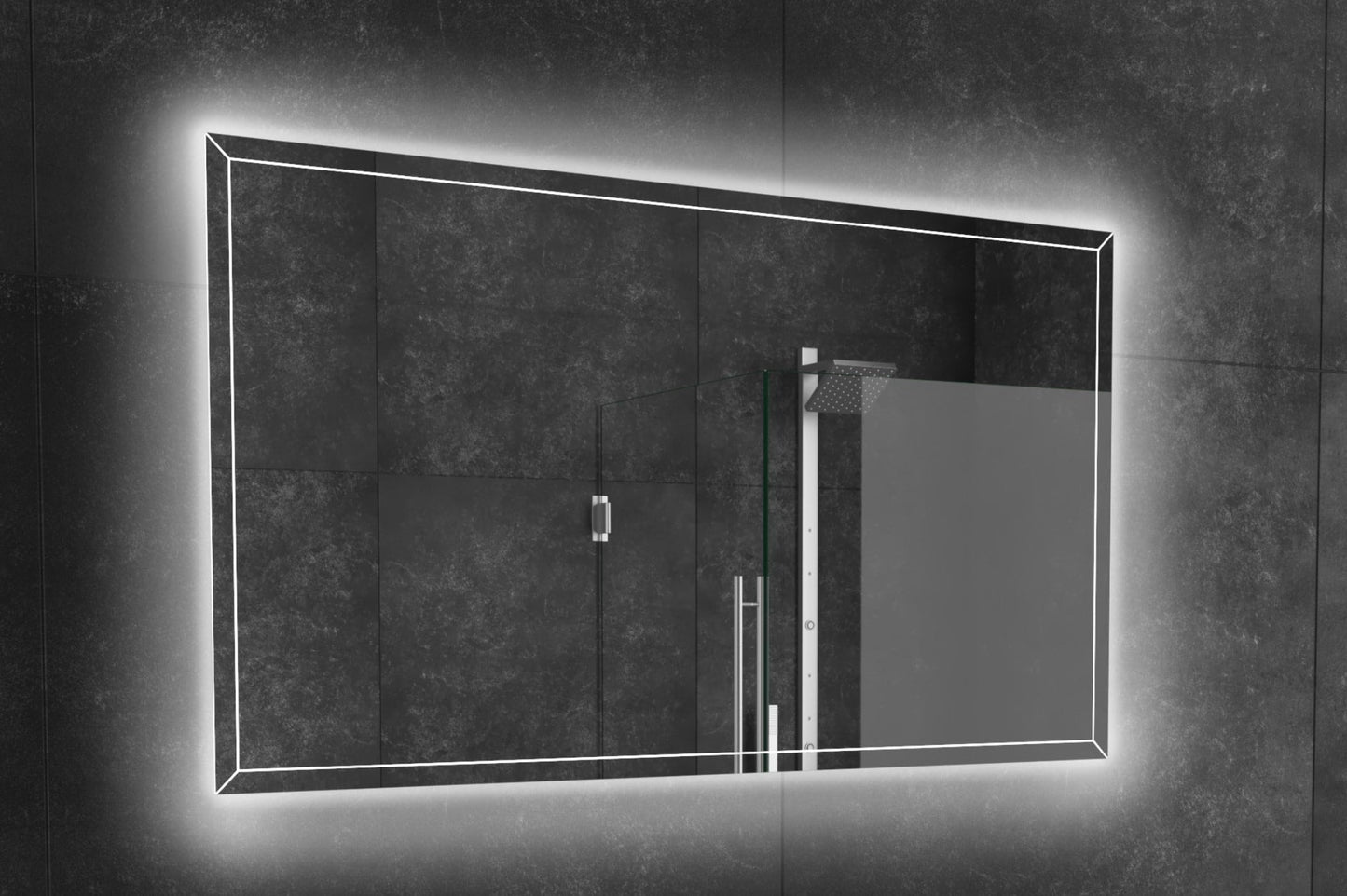 Paris Mirror 48" x 28" Rectangle Athena Dual Lighted Mirror 3000K - ATHEX48283000