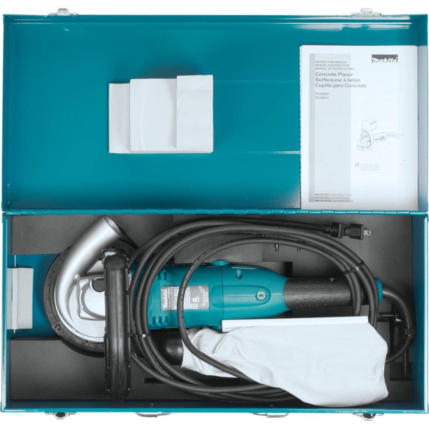 Makita PC5000C - 5" Concrete Planer, 10 AMP, 10,000 RPM, case - PC5000C
