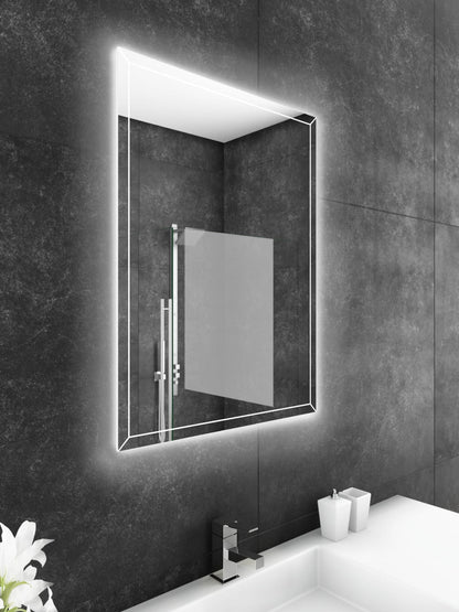 Paris Mirror 24" x 32" Rectangle Athena Dual Lighted Mirror 6000K - ATHEX24326000