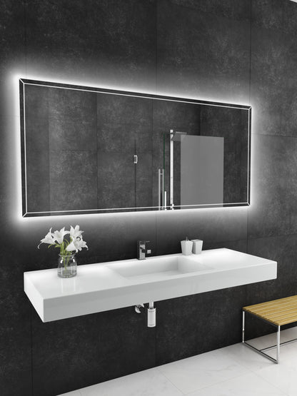 Paris Mirror 70" x 32" Rectangle Athena Dual Lighted Mirror 6000K - ATHEX70326000