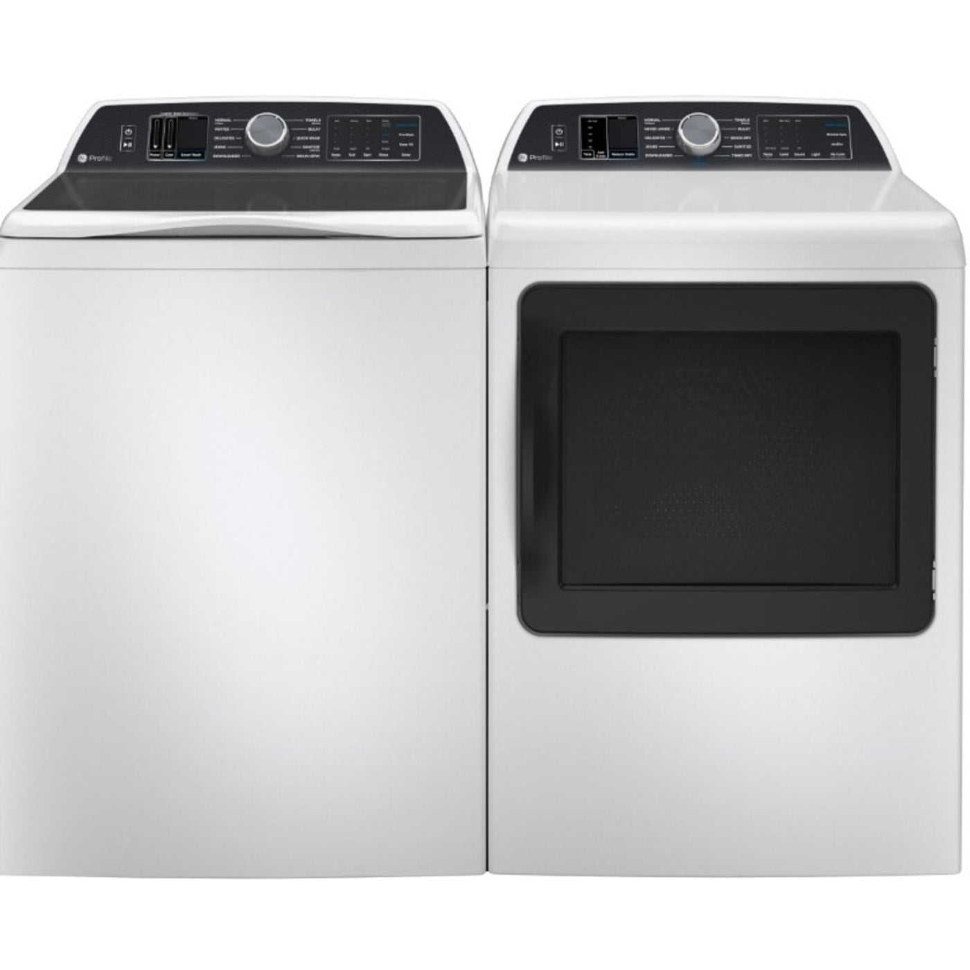 GE Appliances Profile  28 Inch Top Load Smart Washer & GE Profile 27-Inch Smart Gas Dryer - PTW700BPTDG