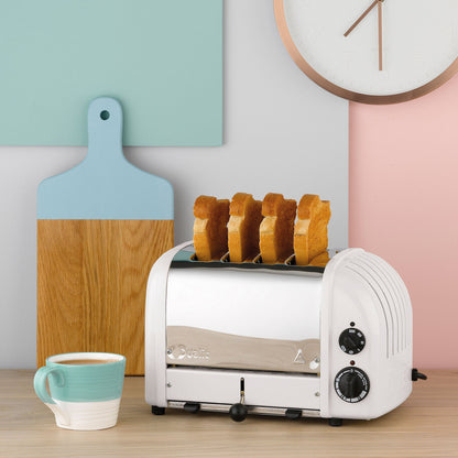 Dualit New Generation Classic 4-Slice Toaster in White - 47153