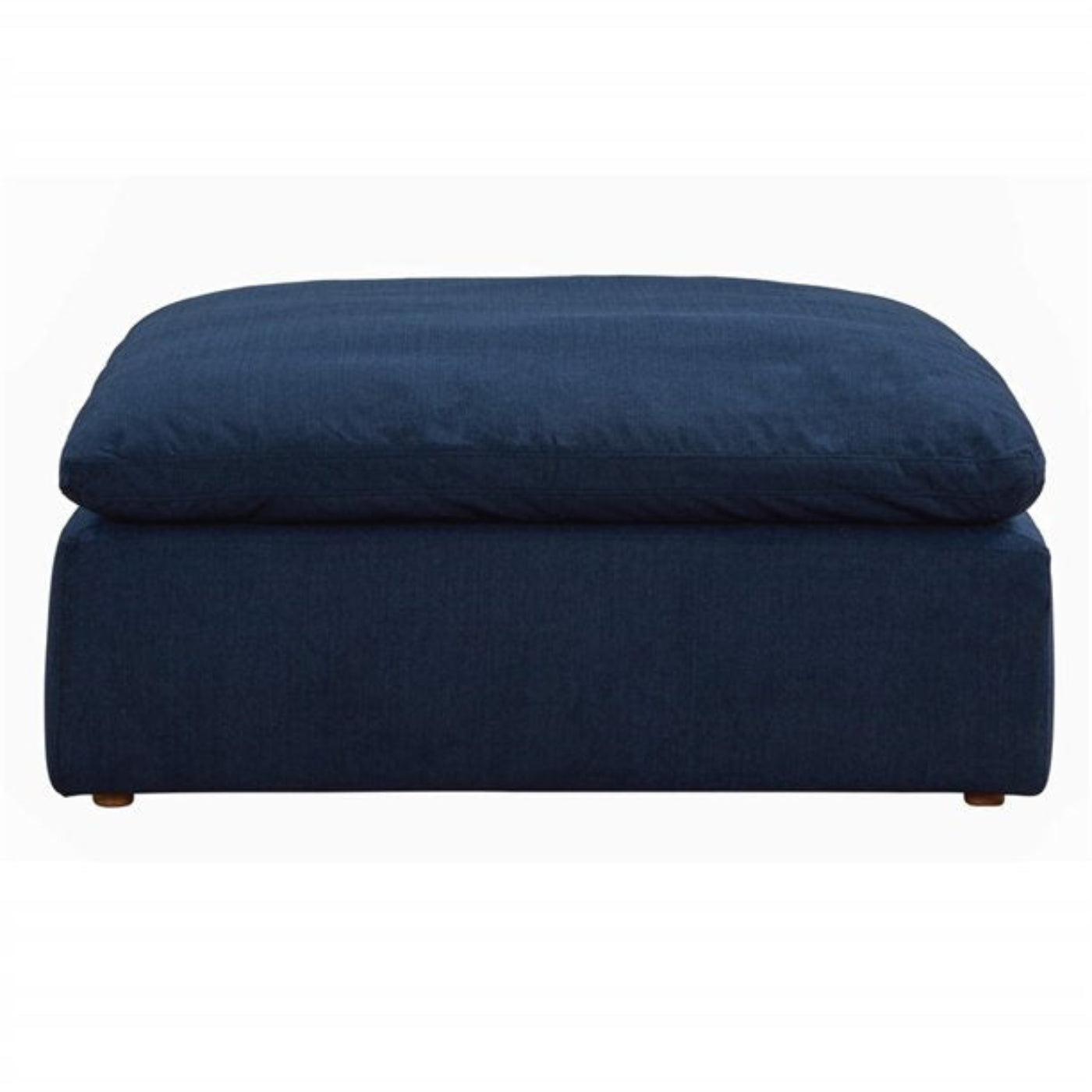 Sunset Trading Cloud Puff 4 Piece 132" Wide Slipcovered Modular Sectional Sofa with Ottoman - SU-1458-49-1C-2A-1O