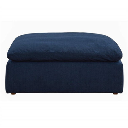 Sunset Trading Cloud Puff 4 Piece 132" Wide Slipcovered Modular Sectional Sofa with Ottoman - SU-1458-49-1C-2A-1O