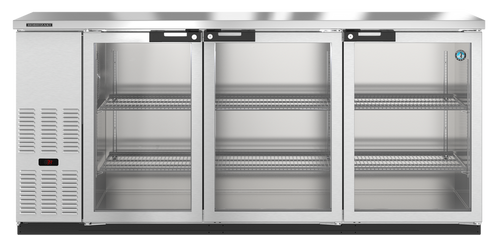 Hoshizaki  | 80" Wide 3 Glass Door Stainless Steel Back Bar - BB80-G-S