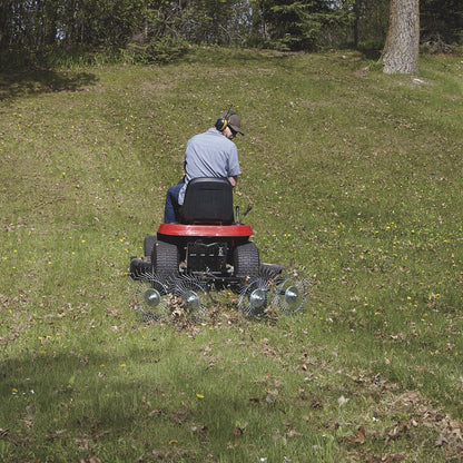 Strongway Acreage Rake 48in Dethatcher with 4 Tine Reels  - 49165