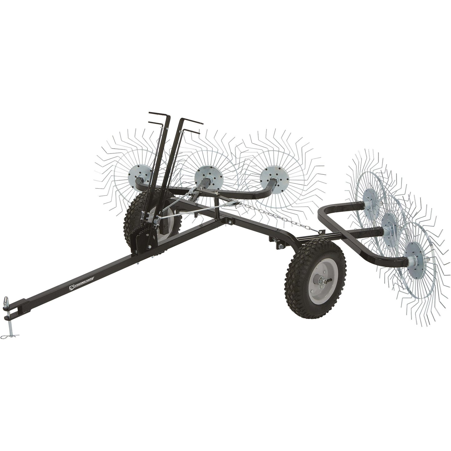 Strongway Acreage Rake 60in Dethatcher with 6 Tine Reels  - 49166