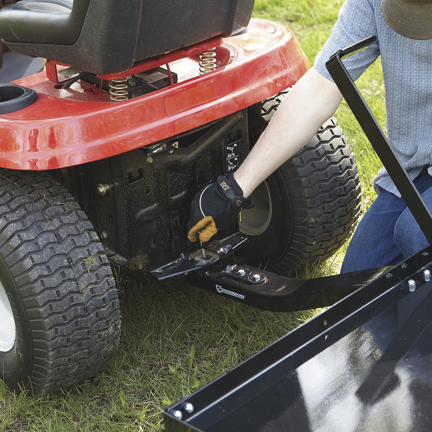 Strongway Tow Behind Plug Lawn Aerator 48 In. 32 Coring Plugs&nbsp; - 49167