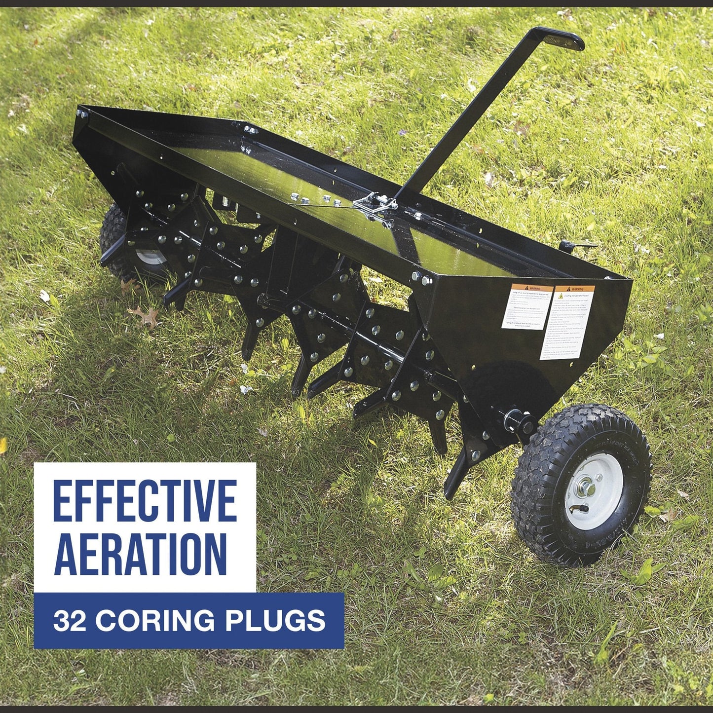 Strongway Tow Behind Plug Lawn Aerator 48 In. 32 Coring Plugs&nbsp; - 49167