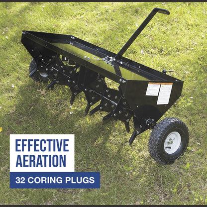 Strongway Tow Behind Plug Lawn Aerator 48 In. 32 Coring Plugs&nbsp; - 49167