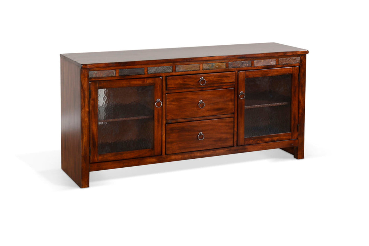 Sunny Designs  Santa Fe - 60" TV Console - Dark Chocolate - 3403DC2-TC