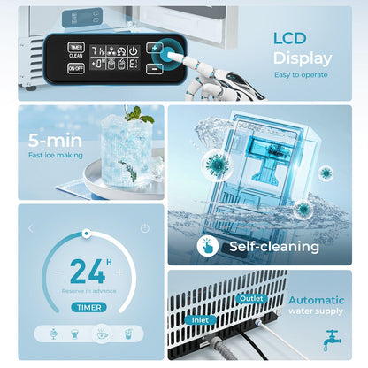 Euhomy Lyra S1 Nugget Commercial Ice Maker