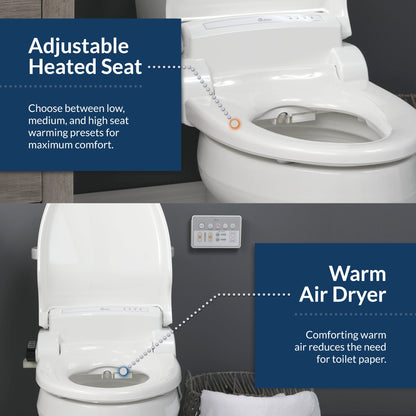 Bio Bidet BB-1000 Supreme Bidet Toilet Seat - 7ZBB1000E 000