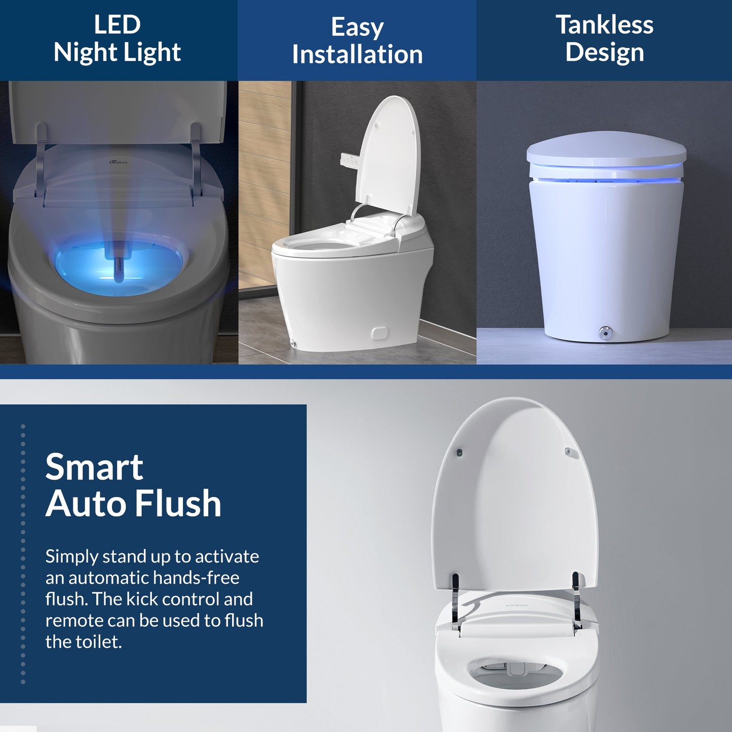 Bio Bidet Discovery DLX Smart Bidet Toilet - 7ZDISCDLX 000