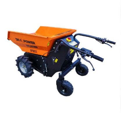 DK2 OPD811 8 cu. ft. 1100 lbs. Capacity Electric Powered Dump Cart with Auto-Stop Release and Brake New - OPD811