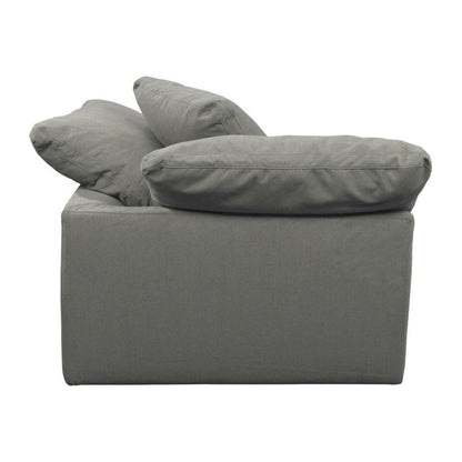 Sunset Trading Cloud Puff 3 Piece 88" Wide Slipcovered Modular Sectional Small L Shaped Sofa - SU-1458-94-3C