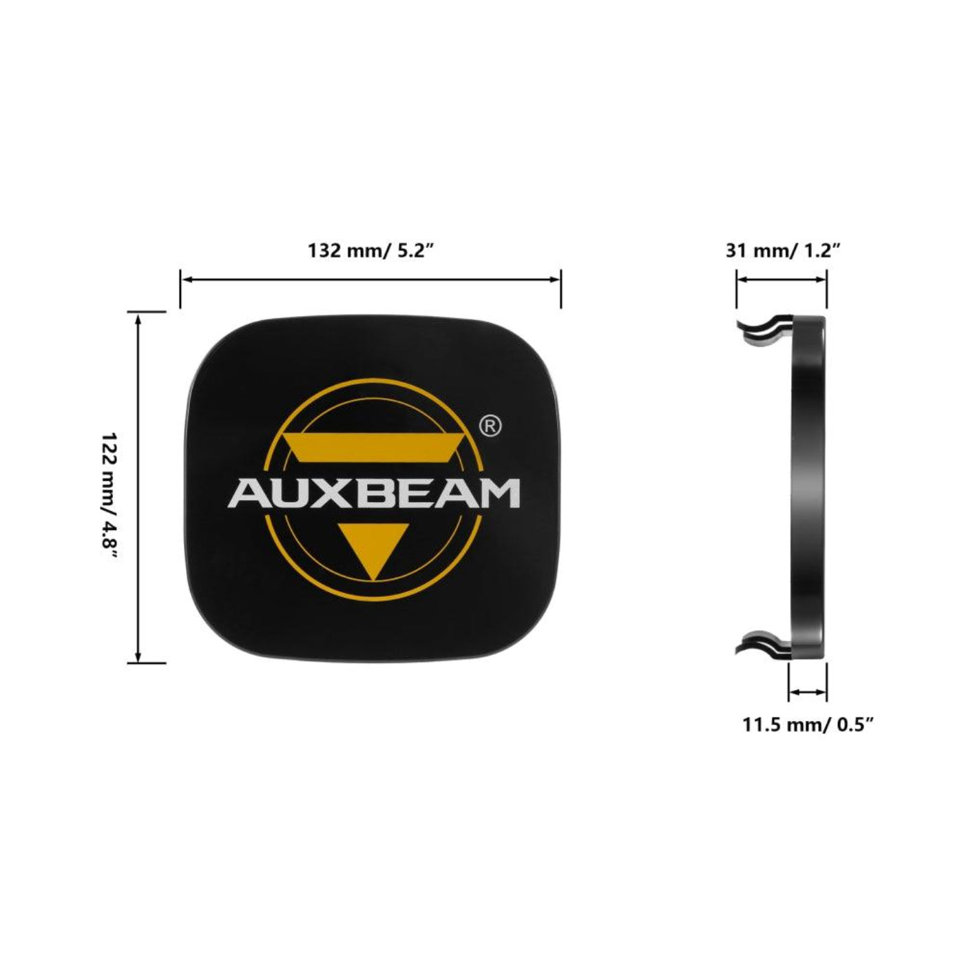 Auxbeam 6Pcs 5 Inch 110W White/Amber LED Pods Lights with Power Harness - GP00011283