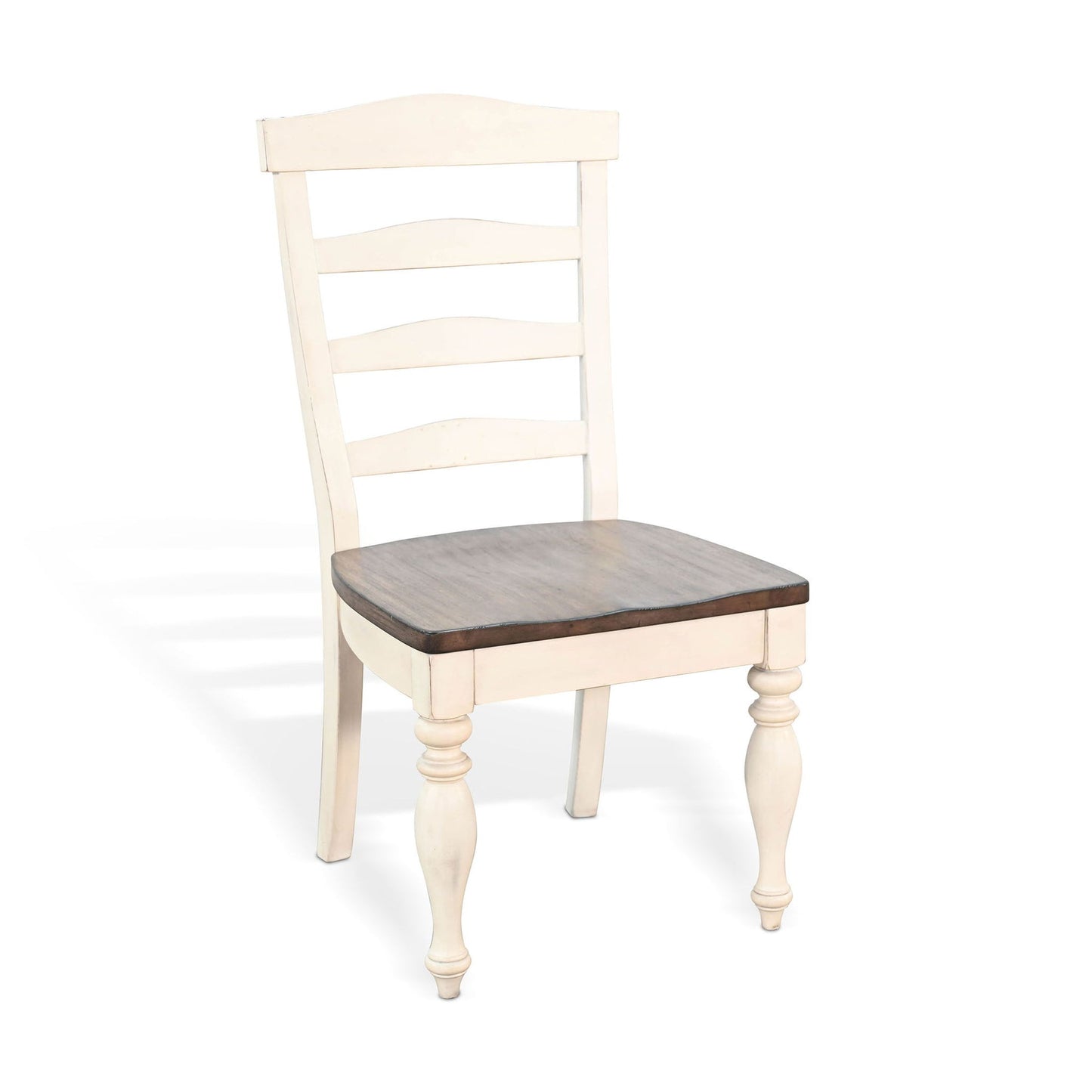 Sunny Designs Pasadena - Wood Ladderback Chair (Set of 2) - Buckskin / Marble White - 1432MB