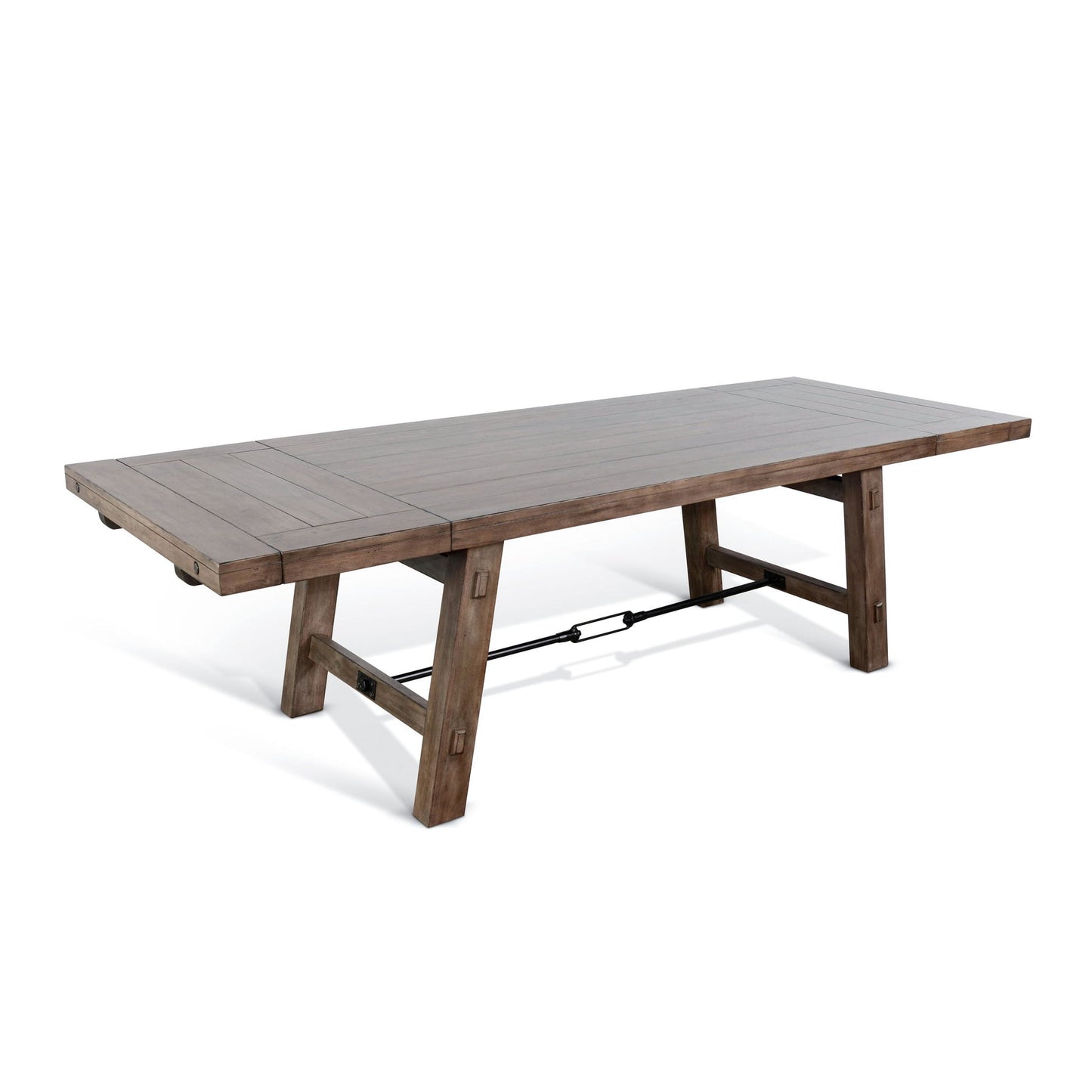 Sunny Designs Doe Valley - Wood Dining Table With Extensions With Turnbuckle - Buckskin - 1380BU