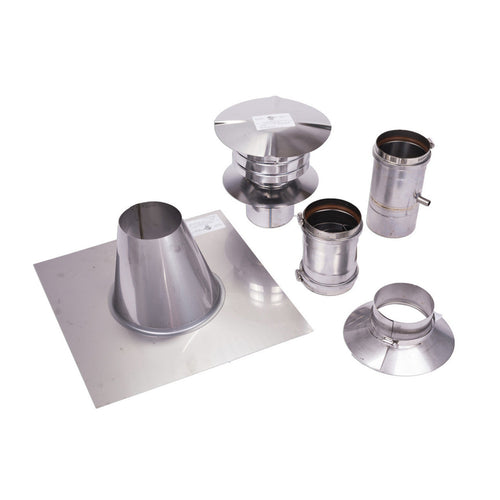 Eccotemp 4" Stainless Steel Vertical Vent Kit - 1779607493554_719