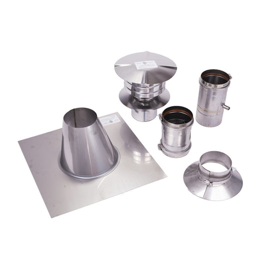 Eccotemp 4" Stainless Steel Vertical Vent Kit - 1779607493554_719