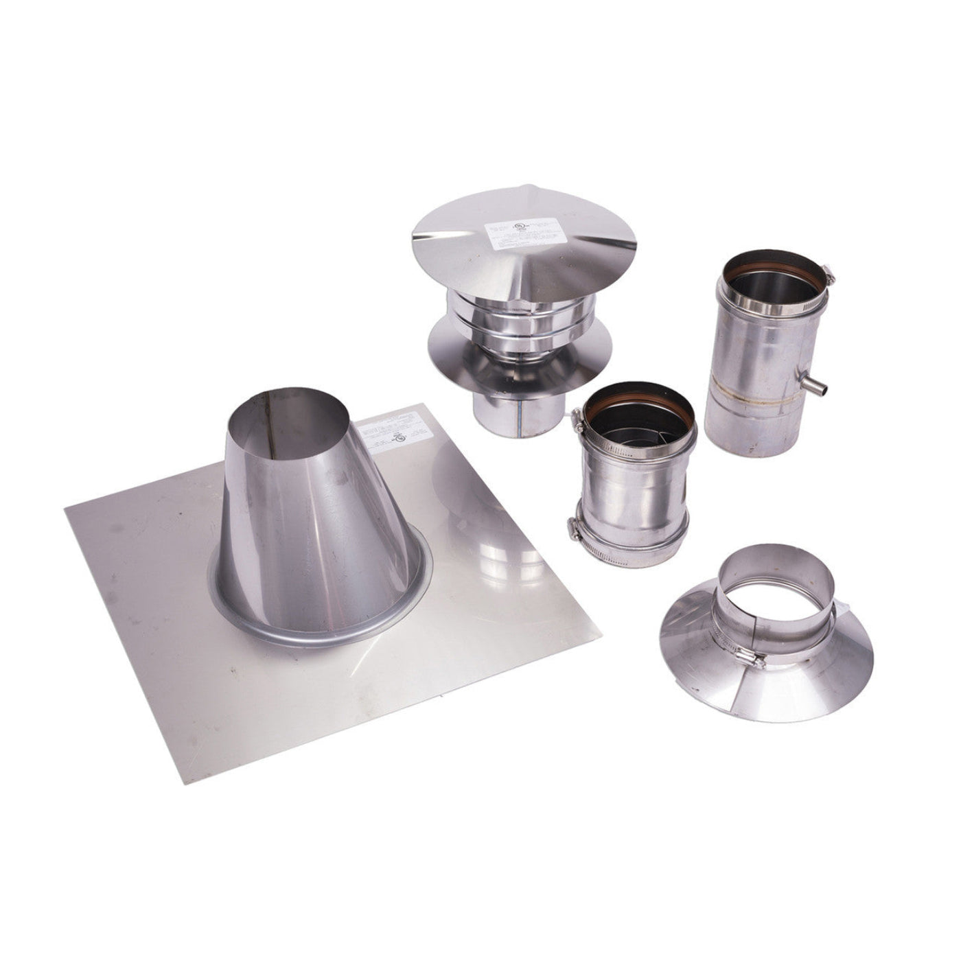 Eccotemp 4" Stainless Steel Vertical Vent Kit - 1779607493554_719