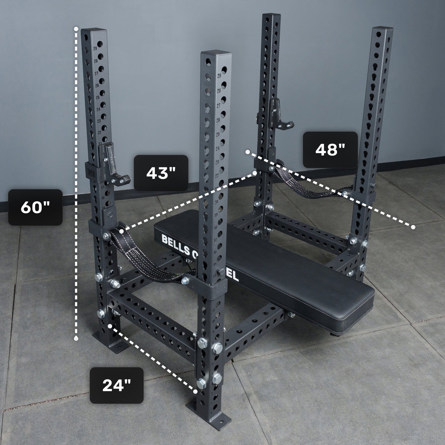 Bells Of Steel Manticore Four Post Converter Bench - 4POST-CNVT-MTC-SET