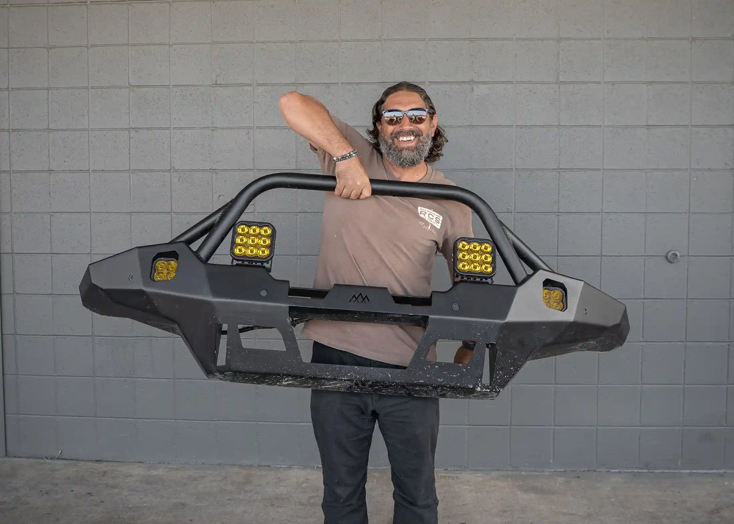 Backwoods Adventure Hi-Lite Overland Toyota Tacoma Front Bumper 4th Gen (2024-2026) [Prerunner Bull Bar] - BWTT4F-9870