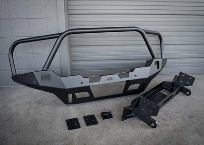 Backwoods Adventure Hi-Lite Overland Toyota Tacoma Front Bumper 4th Gen (2024-2026) [Bull Bar] - BWTT4F-9865